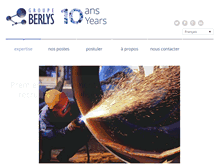 Tablet Screenshot of groupeberlys.ca